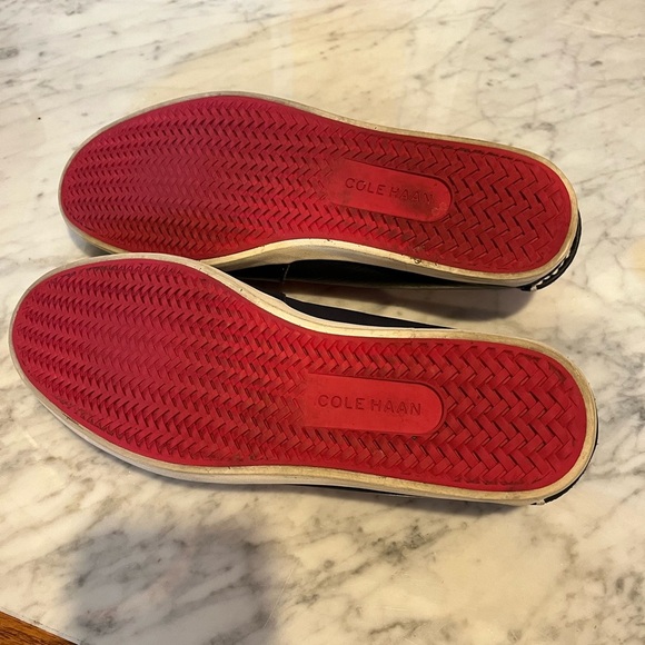 Pink, navy and white Cole Haan loafers - Picture 10 of 10